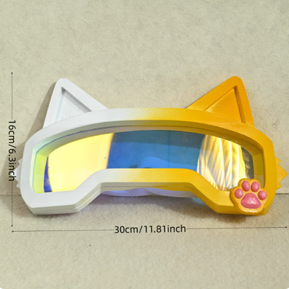 3D Printed Fursuit Goggles with Cat Ear Headband