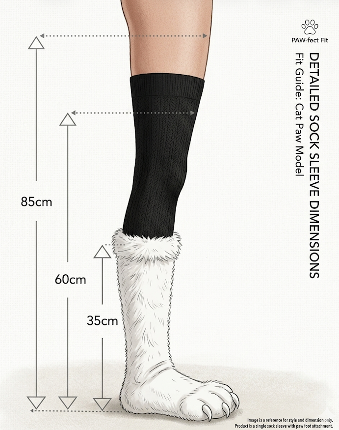 Fursuit Feet Paws - Claw Socks (Wolf/Fox/Cat)