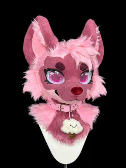 Toony Cat Fursuit Head - Pink Edition