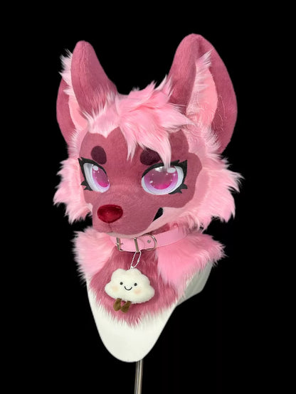 Toony Cat Fursuit Head - Pink Edition